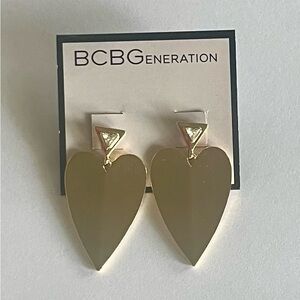 BCBGeneration Heart Earrings NWT